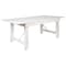 Flash Furniture Rectangle 40.25 W, 84 L, 30 H, Pine Wood, Steel, Wood Grain XA-F-84X40-WH-GG - alternate 4